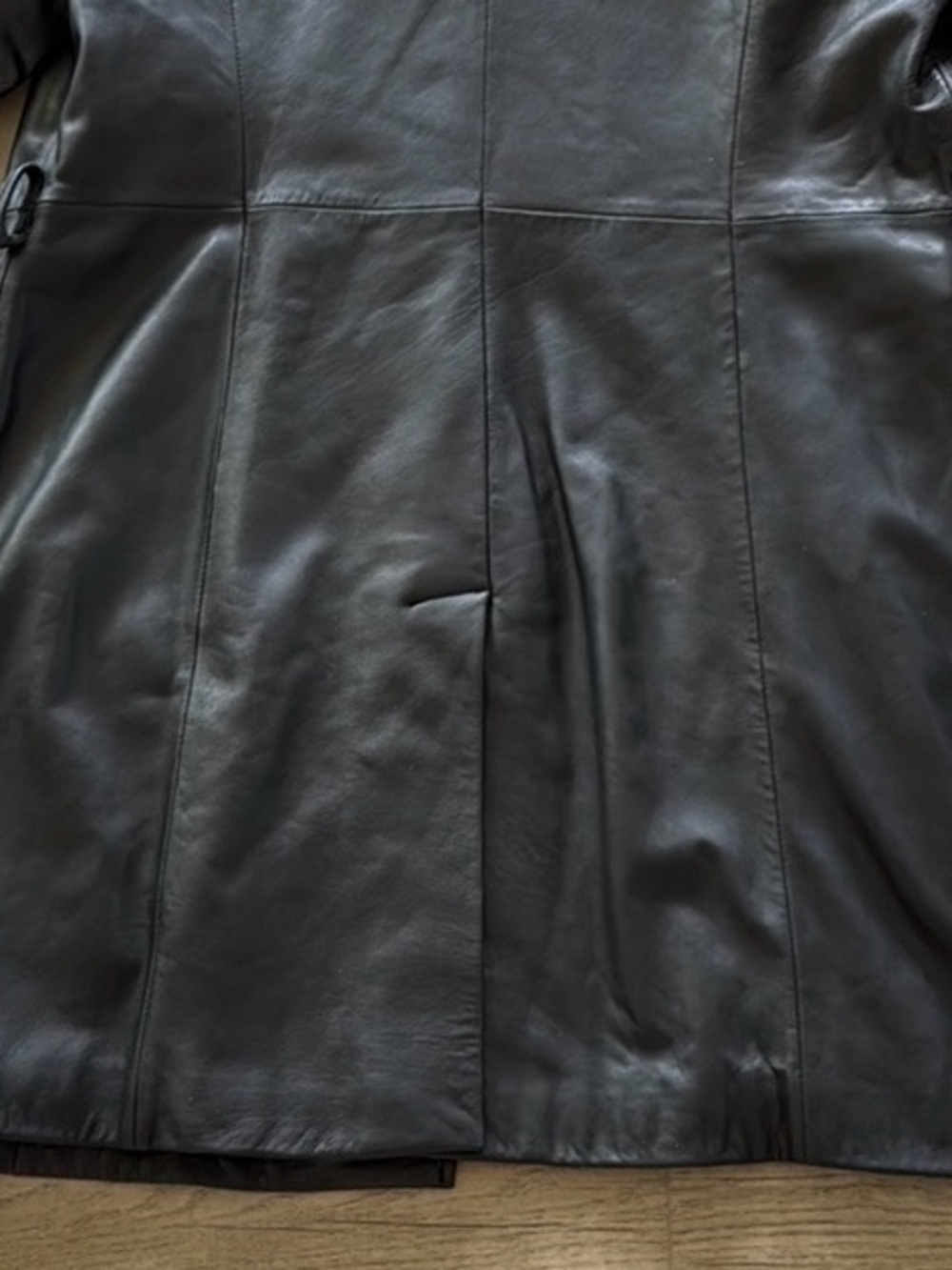 Wilsons Leather Black Leather Button-Front Coat - Picture 7 of 9
